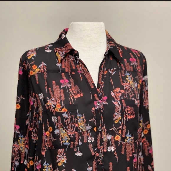 Semi Sheer Floral Blouse Lily White - Picture 7 of 8